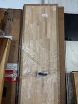 8 ft. L x 25 in. D Unfinished Hevea Solid Wood Butcher Block Countertop With Square Edge