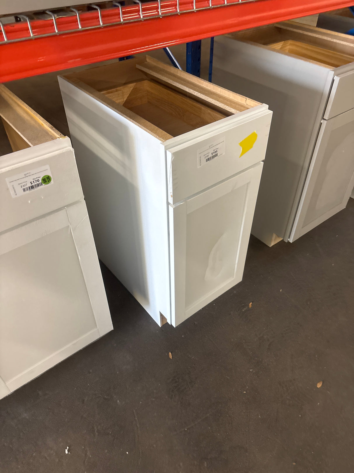 Courtland 15 in. W x 24 in. D x 34.5 in. H Assembled Shaker Base Kitchen Cabinet in Polar White