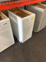 Courtland 15 in. W x 24 in. D x 34.5 in. H Assembled Shaker Base Kitchen Cabinet in Polar White