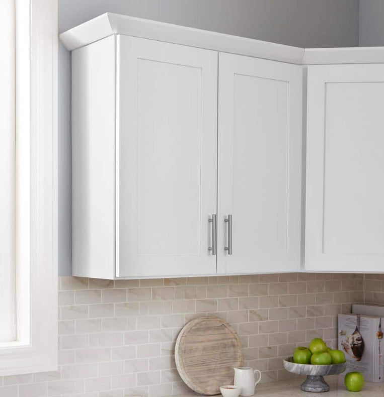 Avondale Shaker Alpine White Ready to Assemble Plywood 30 in Wall Kitchen Cabinet (30 in W x 36 in H x 12 in D)