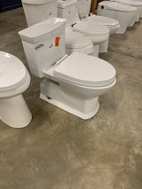 Eco Soiree 12 in. Rough In One-Piece 1.28 GPF Single Flush Elongated Toilet in Cotton White, SoftClose Seat Inlcuded