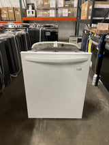 24 in Top Control Built In Tall Tub Dishwasher with Plastic Tub in White with 4-cycles