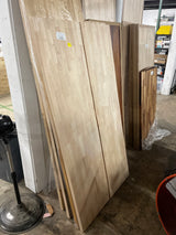 6 ft. L x 39 in. D Unfinished Hevea Butcher Block Island Countertop in With Standard Edge