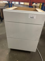 Westfield 24 in. W x 24 in. D x 35 in. H Shaker Stock Drawer Base Kitchen Cabinet in Feather White