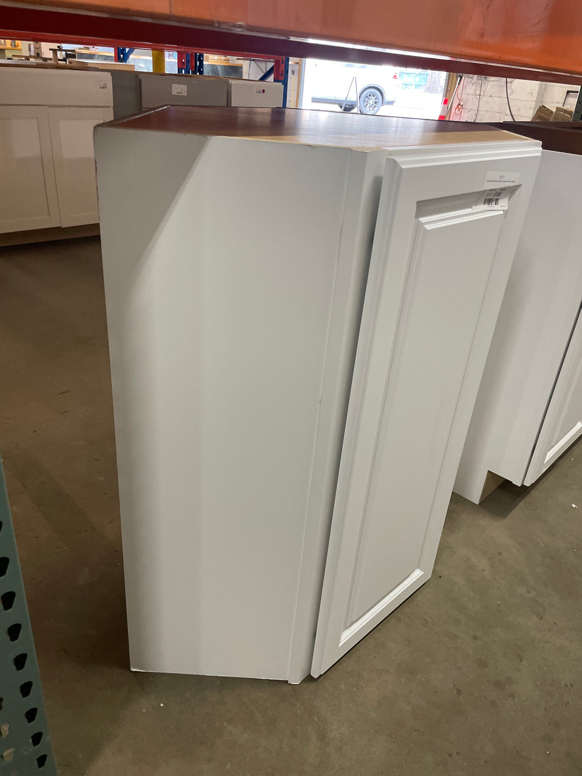 Hampton Assembled 24x36x12 in. Diagonal Corner Wall Kitchen Cabinet in Satin White