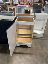 19 in. W x 18 in. D x 34 in. H Single Sink Freestanding Bath Vanity in White without Top