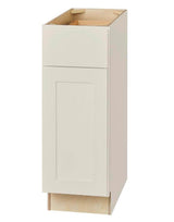 Avondale Shaker Dove Gray Quick Assemble Plywood 12 in Base Cabinet (12 in W x 24 in D x 34.5 in H)