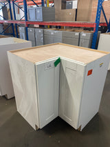 Vesper White Shaker Assembled Plywood Easy Reach Corner Base Kitchen Cabinet 36 in. x 34.5 in. x 21 in.