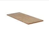 6 ft. L x 25 in. D Unfinished Hevea Solid Wood Butcher Block Countertop With Square Edge