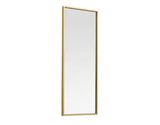 Brass 14 in. W x 36 in. H Rectangle Vanity Mirror