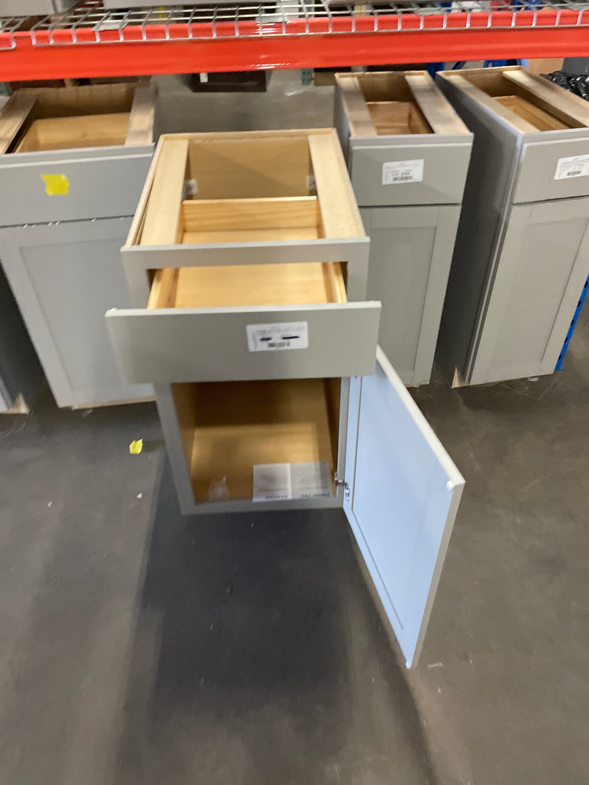 Westfield Dusk Gray Shaker Stock Kitchen Cabinet (18 in. W x 23.75 in. D x 35 in.)