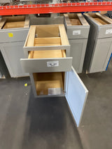 Westfield Dusk Gray Shaker Stock Kitchen Cabinet (18 in. W x 23.75 in. D x 35 in.)