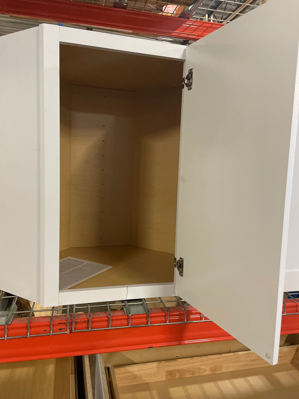 Shaker 24 in. W x 12 in. D x 30 in. H Assembled Diagonal Corner Wall Cabinet in Satin White