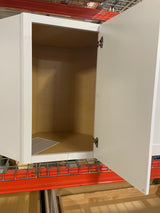 Shaker 24 in. W x 12 in. D x 30 in. H Assembled Diagonal Corner Wall Cabinet in Satin White