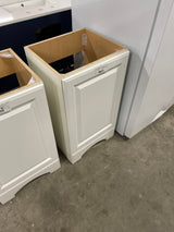 19 in. W x 18 in. D x 34 in. H Single Sink Freestanding Bath Vanity in White without Top
