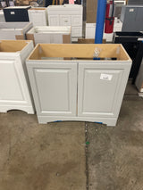 37 in. Single Sink Pearl Gray Bath Vanity without Top