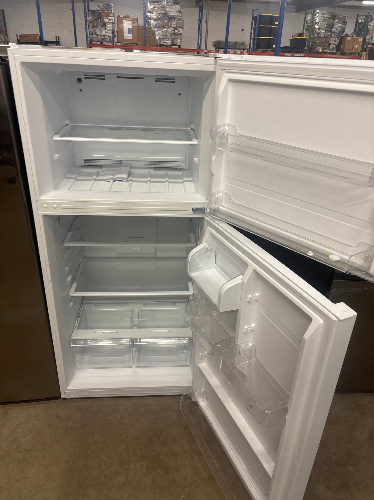 18.1 cu. ft. Top Freezer Refrigerator with Adjustable Glass Shelving in White, Garage Ready