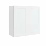 Courtland Shaker Assembled 30 in. x 30 in. x 12 in. Stock Wall Kitchen Cabinet in Polar White Finish