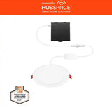 4 in. Smart CCT Selectable Ultra Slim Integrated LED Recessed Light Kit Powered by Hubspace