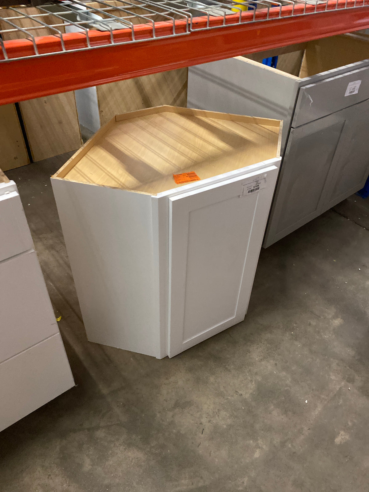 Westfield Feather White Shaker Stock Corner Wall Kitchen Cabinet (24 in. W x 12 in. D x 30 in. H)