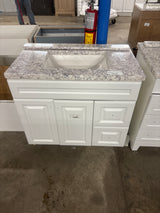 Glensford 36 in. W x 21.65 in. D x 34.21 in. H Bath Vanity Cabinet With Top