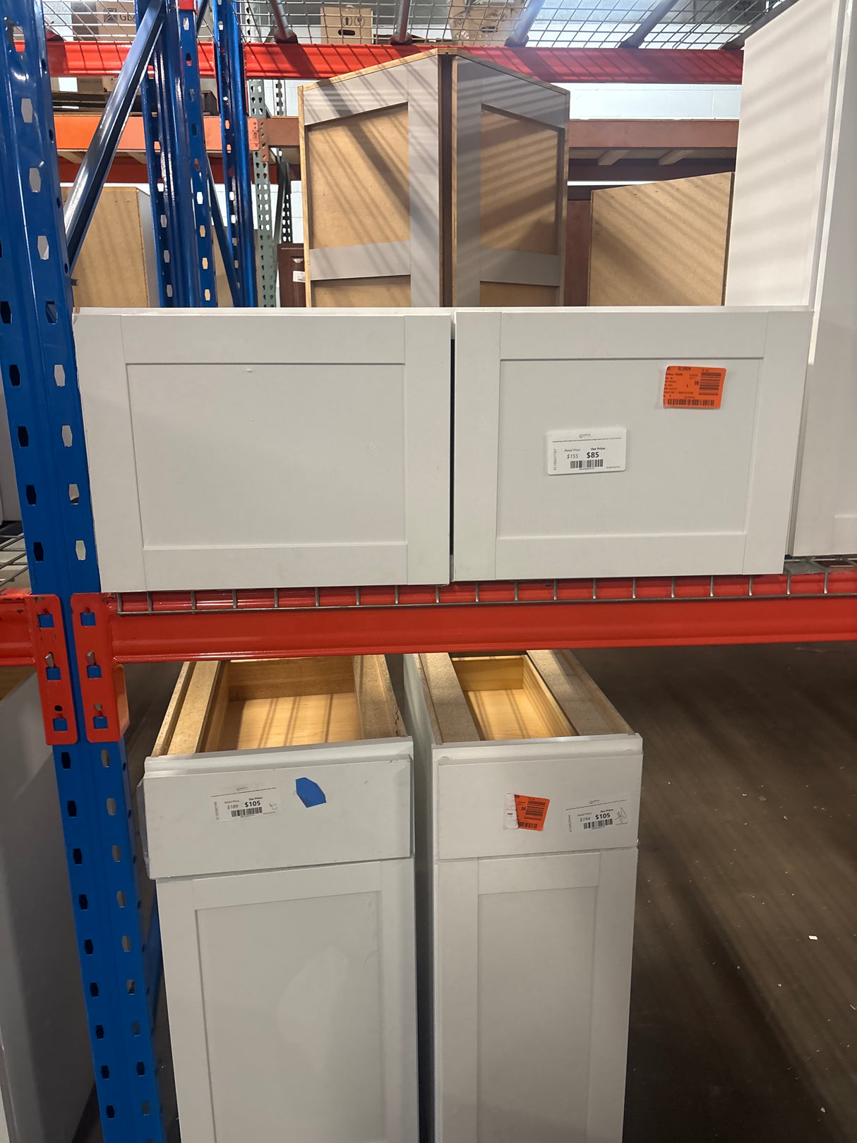 Westfield Feather White Shaker Stock Assembled Wall Kitchen Bridge Cabinet (36 in. W x 12 in. D x 14 in. H)