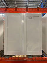 Courtland Polar White Finish Laminate Shaker Stock Assembled Wall Kitchen Cabinet 27 in. x 30 in. x 12 in.