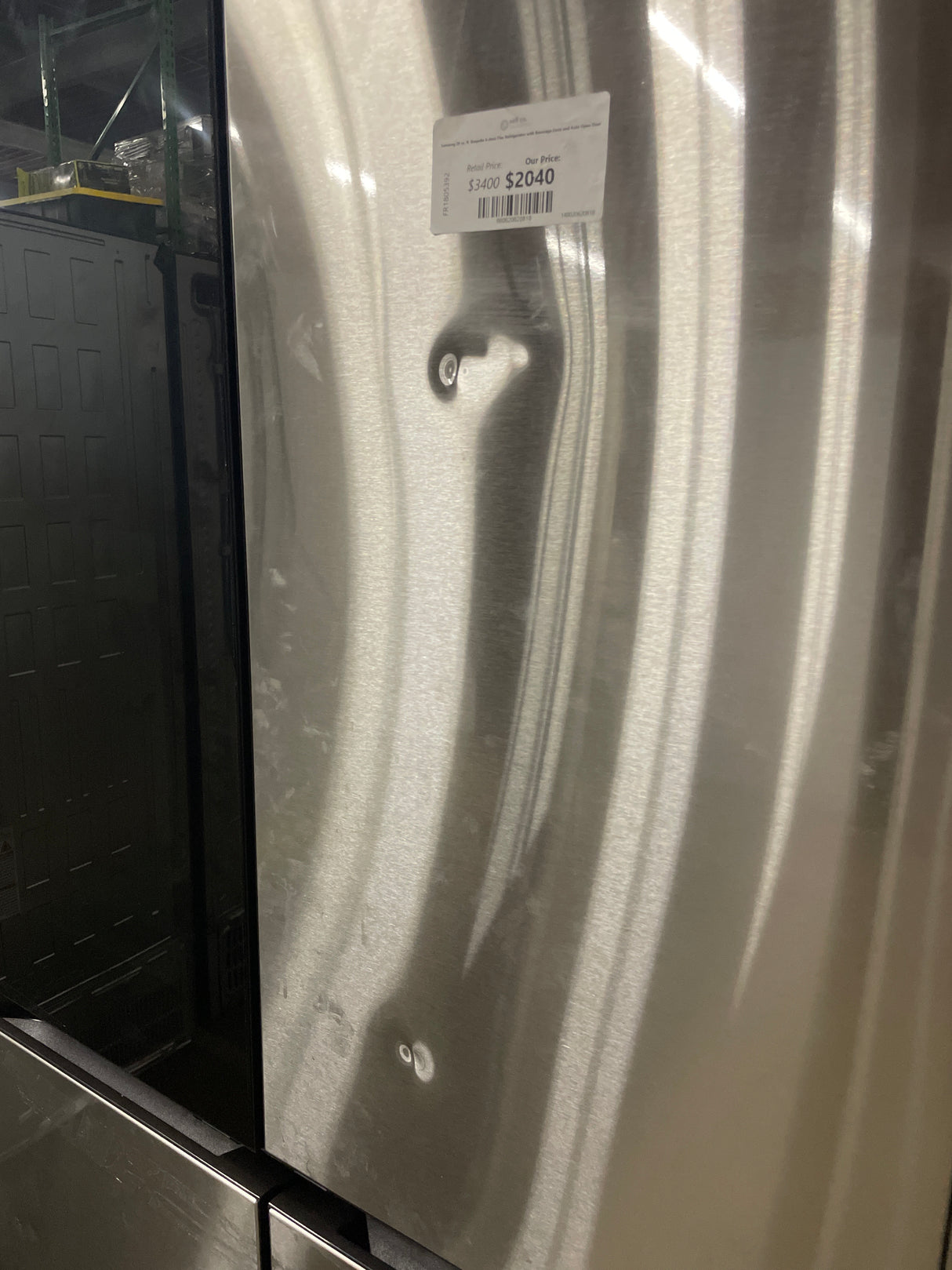 Samsung 29 cu. ft. Bespoke 4-door Flex Refrigerator with Beverage Zone and Auto Open Door
