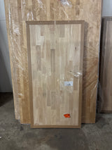 4 ft. L x 25 in. D Unfinished Hevea Solid Wood Butcher Block Countertop With Square Edge