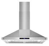 30 in. Vista Collection 380 CFM Ducted Wall Mount Range Hood, Touch Controls, LED Lights, Stainless Steel