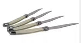 Laguiole 4-Piece Faux Ivory Steak Knives