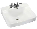 Aragon 19 in. Rectangular Vitreous China Bathroom Sink in White