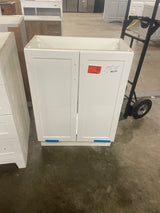 Penlee 25 in. Single Sink White Bath Vanity (No Top)