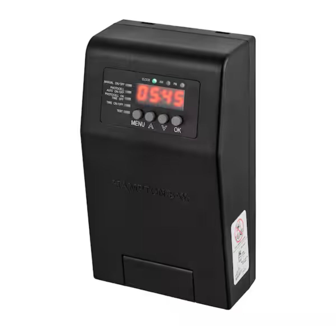 Low-Voltage 120-Watt Plastic Housing Landscape Lighting Transformer with Dusk to Dawn Operation