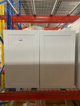 Westfield Feather White Shaker Stock Assembled Wall Kitchen Cabinet (36 in. W x 12 in. D x 30 in. H)