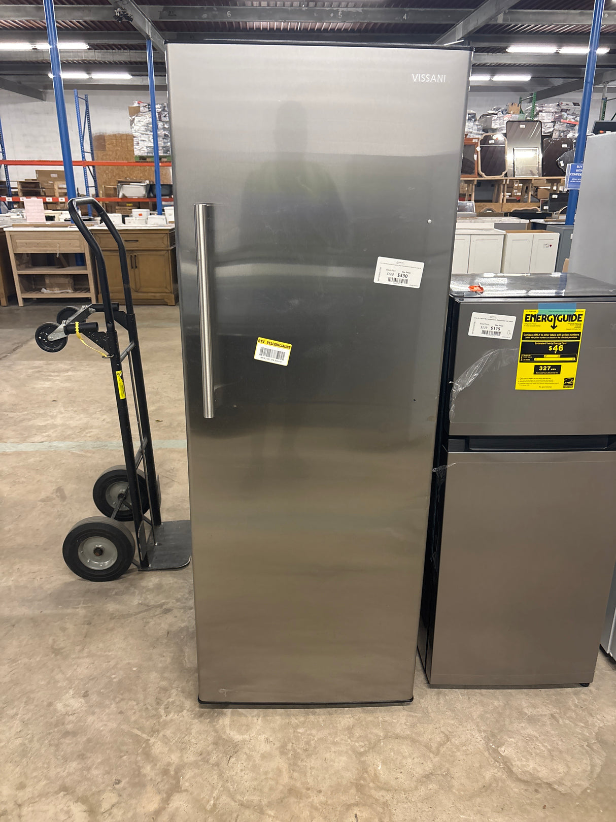 11 cu. ft. Convertible Auto Defrost Garage Ready Upright Freezer/Refrigerator in Stainless Steel, Energy Star