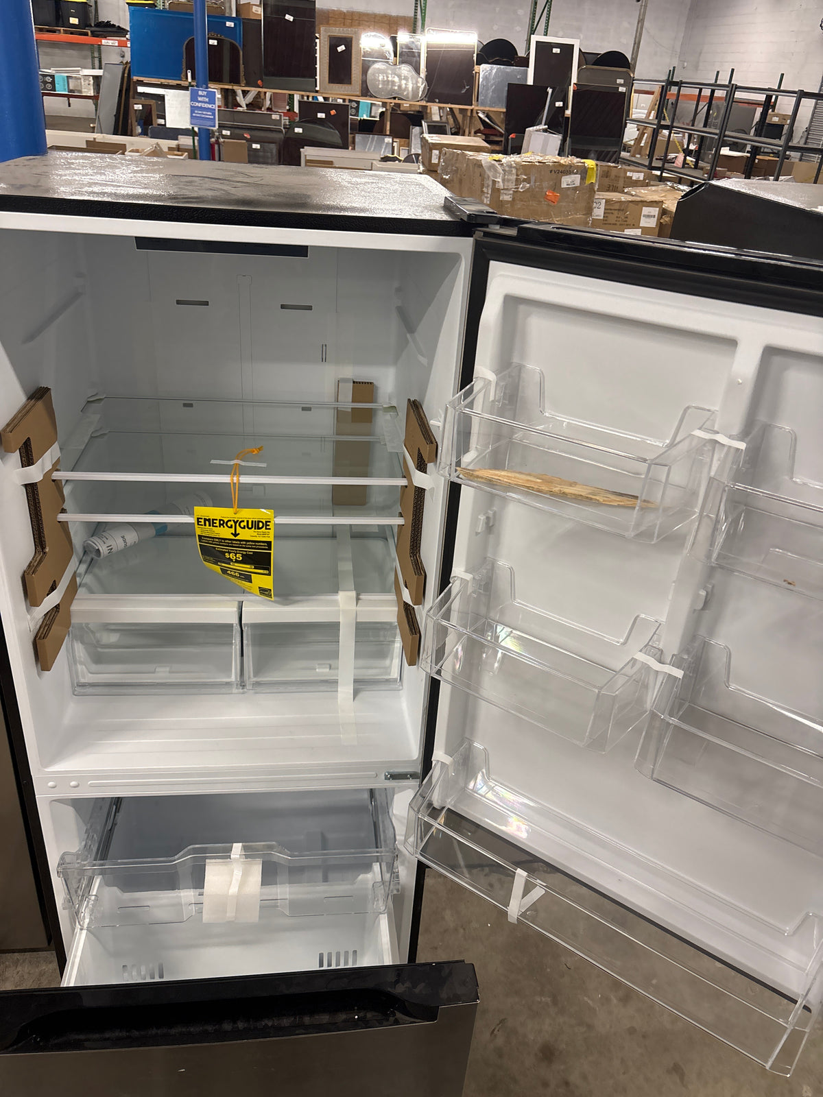 18.7 cu. ft. Bottom Freezer Refrigerator in Stainless Steel