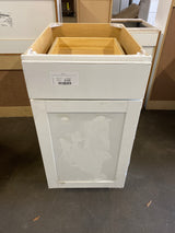 Westfield Feather White Shaker Stock Assembled Base Kitchen Cabinet (18 in. W x 23.75 in. D x 35 in. H)