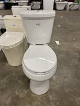 ADA Chair Height 2-piece High-Efficiency 1.28 GPF Dual Flush Round Toilet Map Flush 1000g, Soft-Close Seat Included