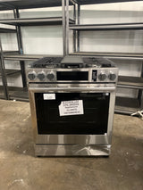 Samsung 6.0 cu. ft. Bespoke Smart Slide-In Gas Range with Illuminated Precision Knobs, No Preheat Air Fry Max and True Convection (missing back right burner)