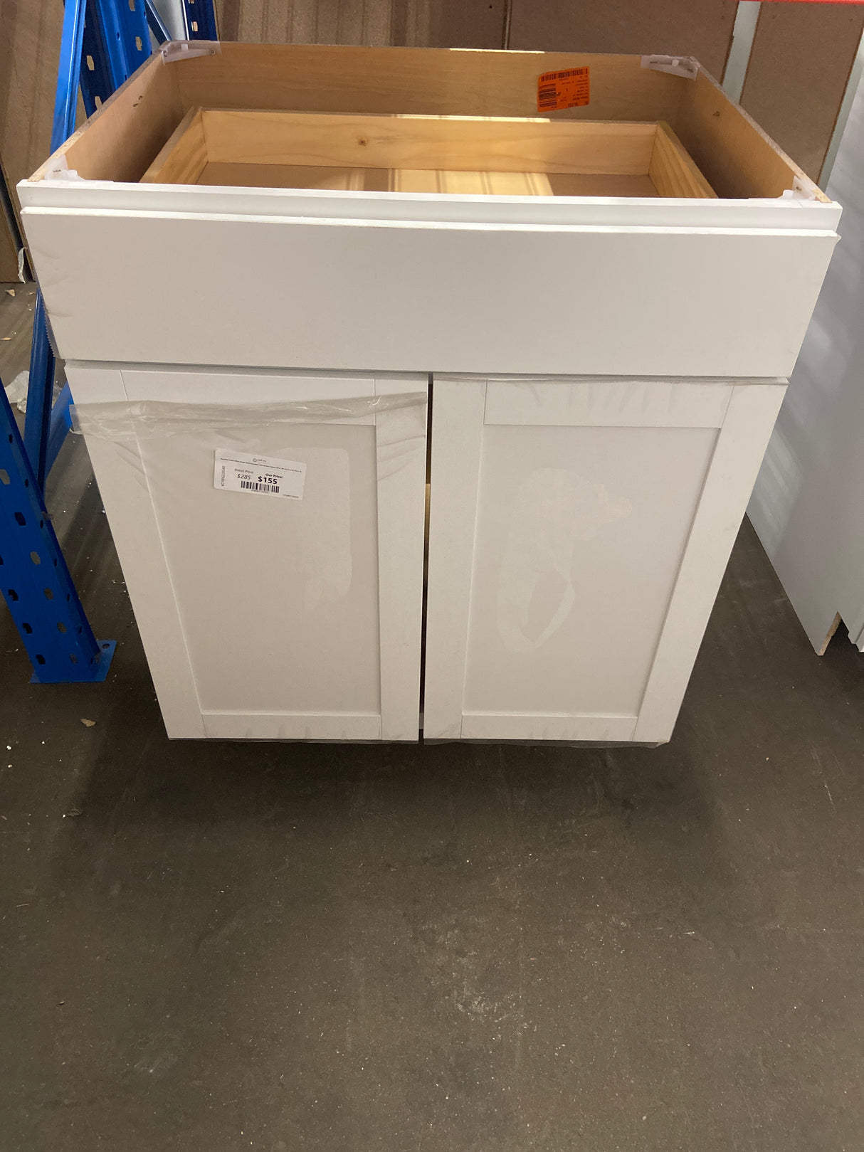 Westfield Feather White Shaker Stock Assembled Base Kitchen Cabinet (30 in. W x 23.75 in. D x 35 in. H)