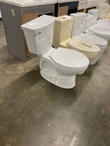 Champion Tall Height 2-Piece High-Efficiency 1.28 GPF Single Flush Elongated Toilet in White Seat Included