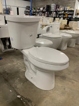 2-piece 1.1 GPF/1.6 GPF High Efficiency Dual Flush Complete Elongated Toilet in White, Seat Included