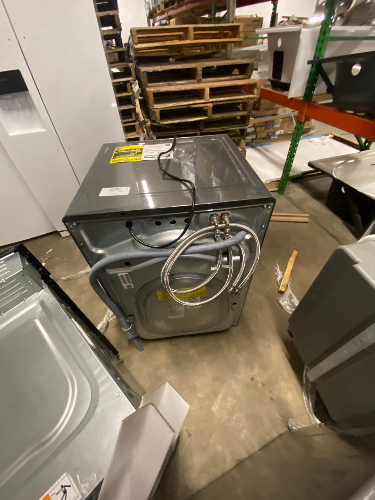 4.5 cu. ft. Stackable Front Load Washer in Titanium with SmartBoost, Optic Whites, and Pure Rinse