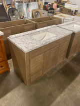 Winsome 48 in. Bath Vanity Cabinet with Cultured Marble Top in Sand