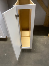 Hampton Satin White Raised Panel Stock Assembled Base Kitchen Cabinet (9 in. x 34.5 in. x 24 in.)