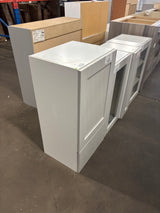 Milton 18 in. W x 14 in. D x 35 in. H Assembled Shaker Wall Kitchen Cabinet in Light Gray with 2 Drawers