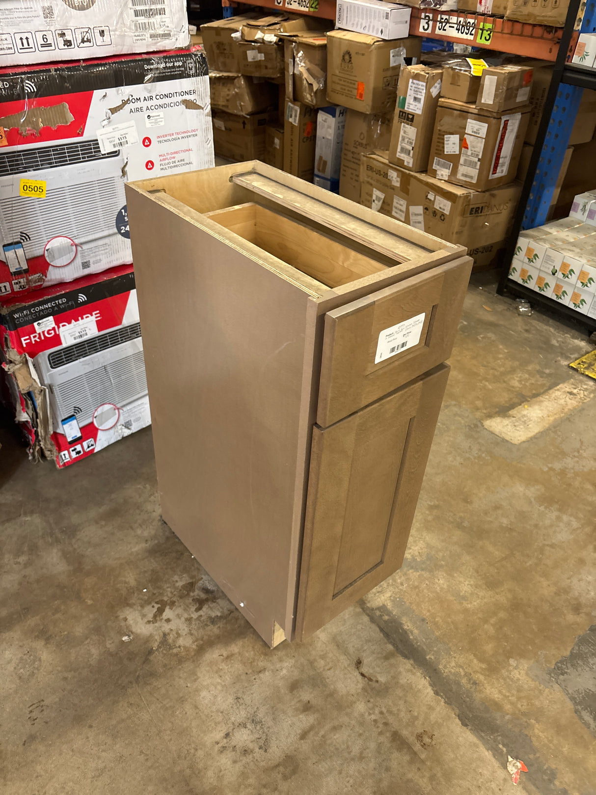 12in. W Base Kitchen Cabinet in Smoked Cashew (12in. W 34.5in. H 24in. D)