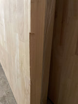 6 ft. L x 39 in. D Unfinished Hevea Butcher Block Island Countertop in With Standard Edge