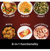 6.5 qt. Grey Air Fryer Pro XL 6 in. 1 with Nonstick Basket and Crisper Plate